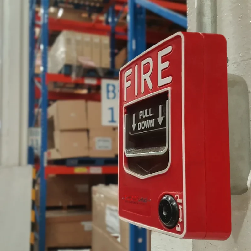 Pull station for a fire alarm system.