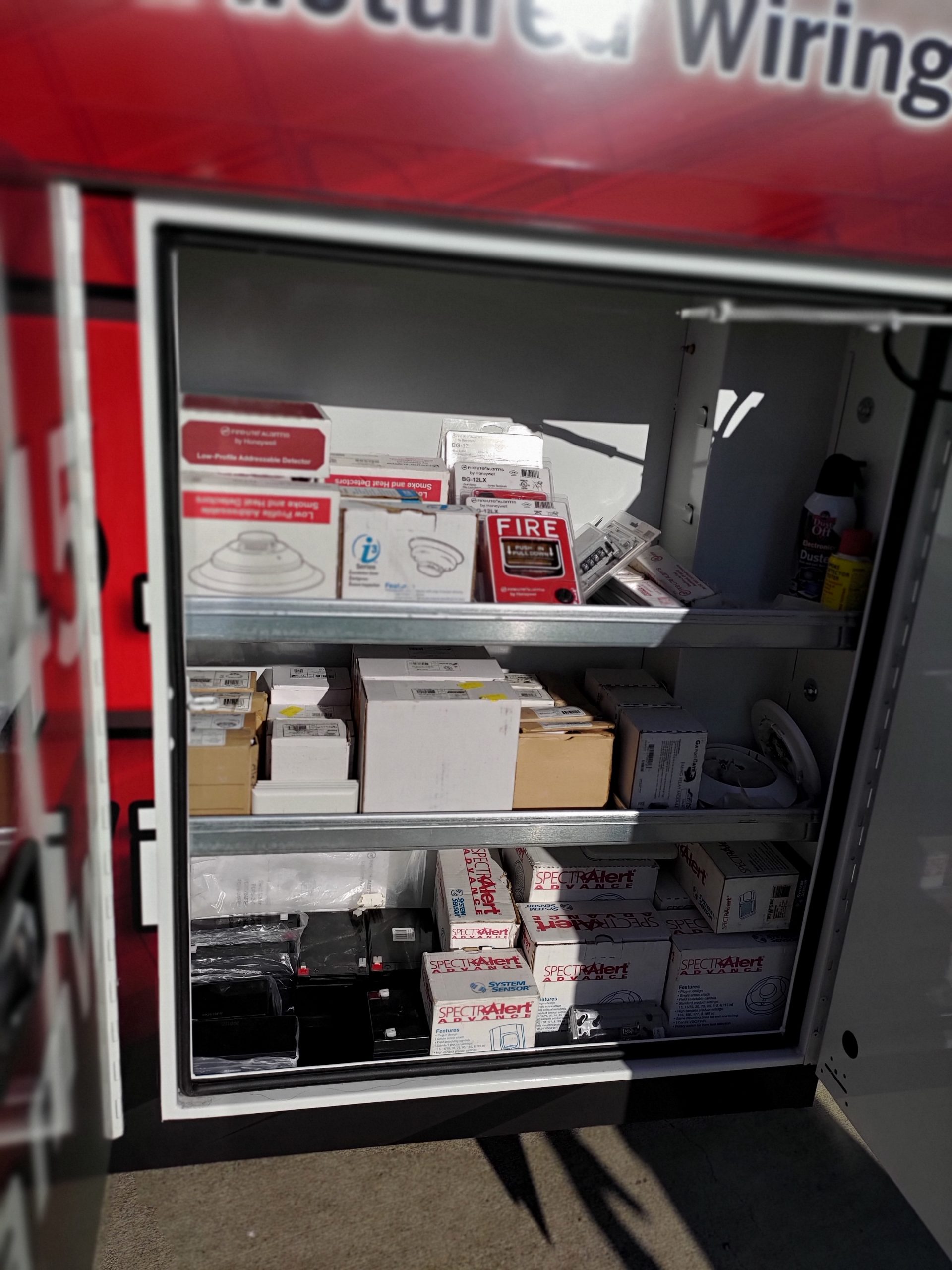 Fire Alarm Inspector's Van